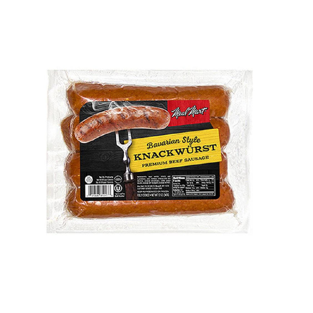 Meal Mart Beef Knackwurst Sausage, 12 oz