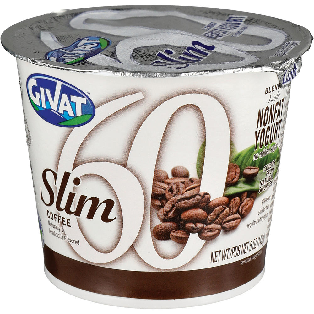Givat Slim 60 Light Nonfat Blended Coffee Yogurt, Kosher, 5 oz