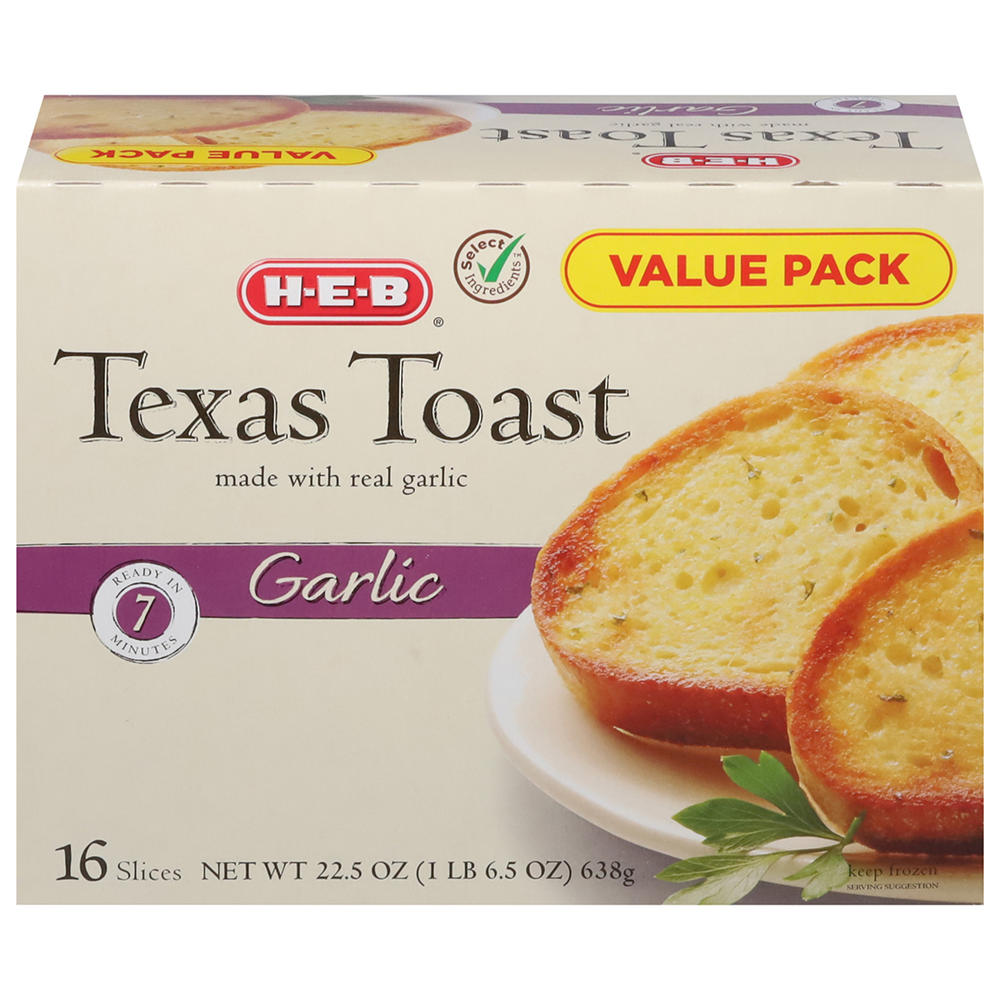 H-E-B Garlic Texas Toast - Value Pack, 16 ct