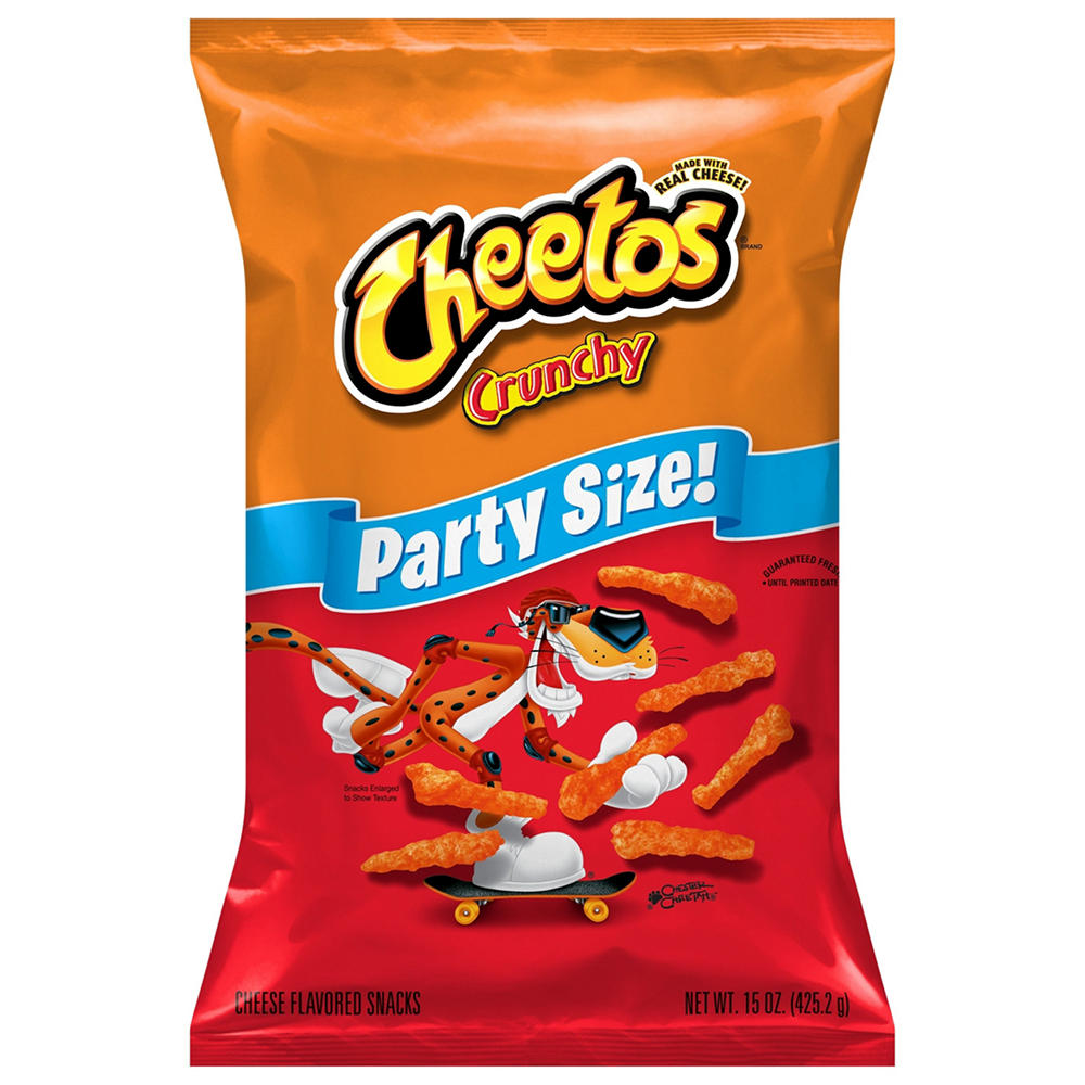 Cheetos Crunchy Cheese Flavored Snacks - Party Size, 15 oz