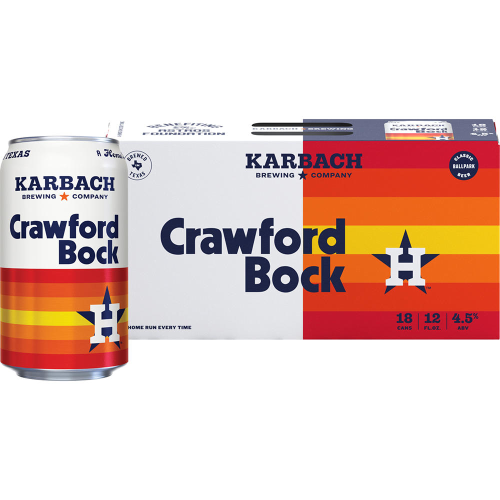 Karbach Crawford Bock Craft Beer 18 pk Cans, 12 oz