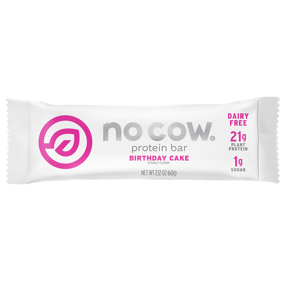 No Cow Dairy Free 21g Protein Bar - Birthday Cake, 2.12 oz