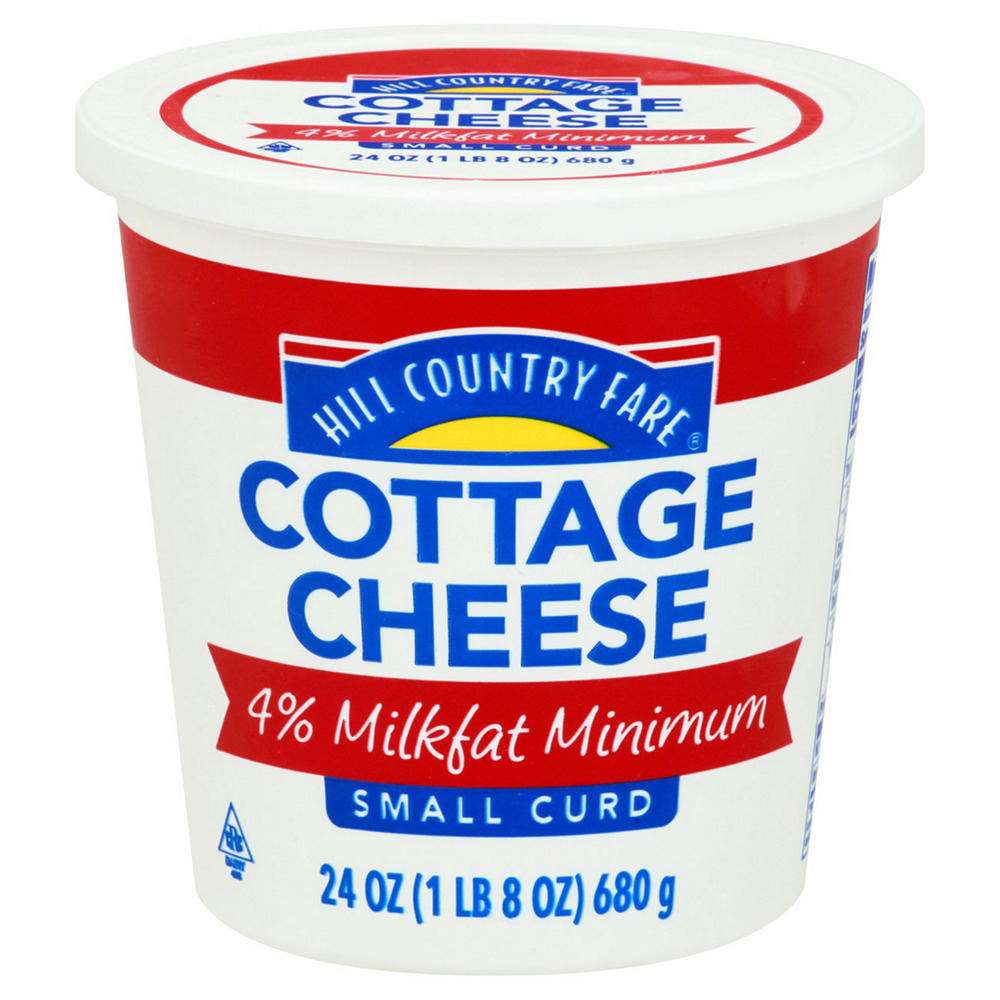 Hill Country Fare 4% Small Curd Cottage Cheese, 24 oz