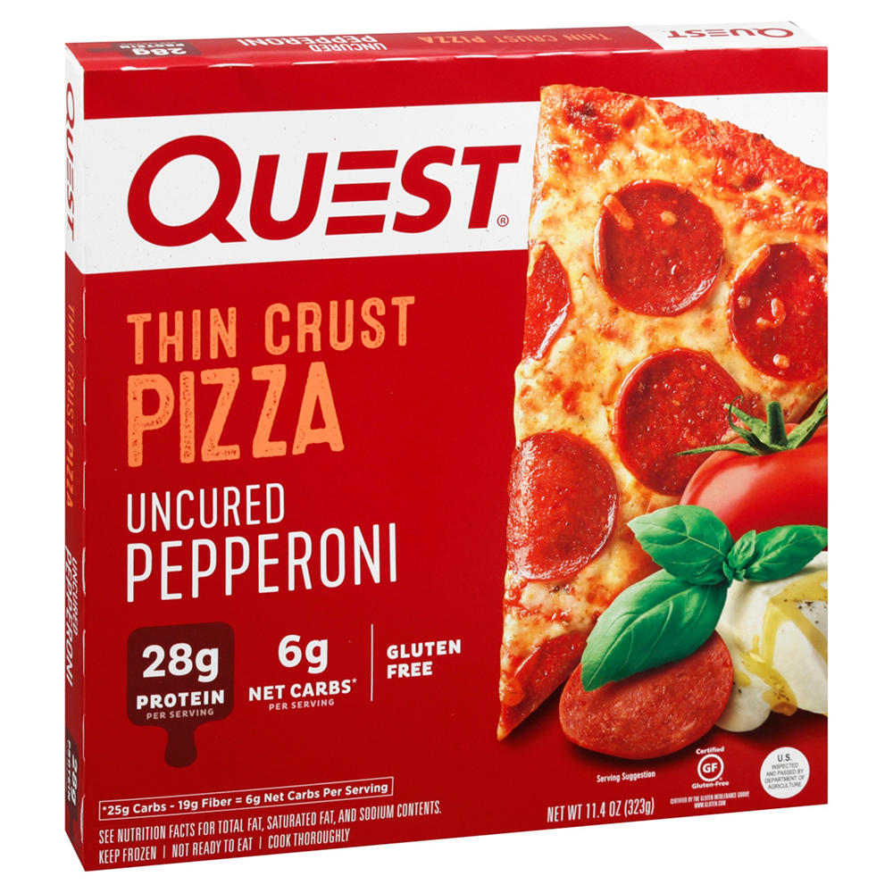Quest Thin Crust Frozen Pizza - Uncured Pepperoni, 11.4 oz