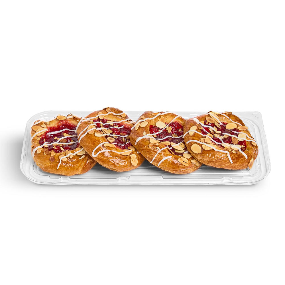 H-E-B Bakery Cherry Almond Danish Twist Pastries, 4 ct