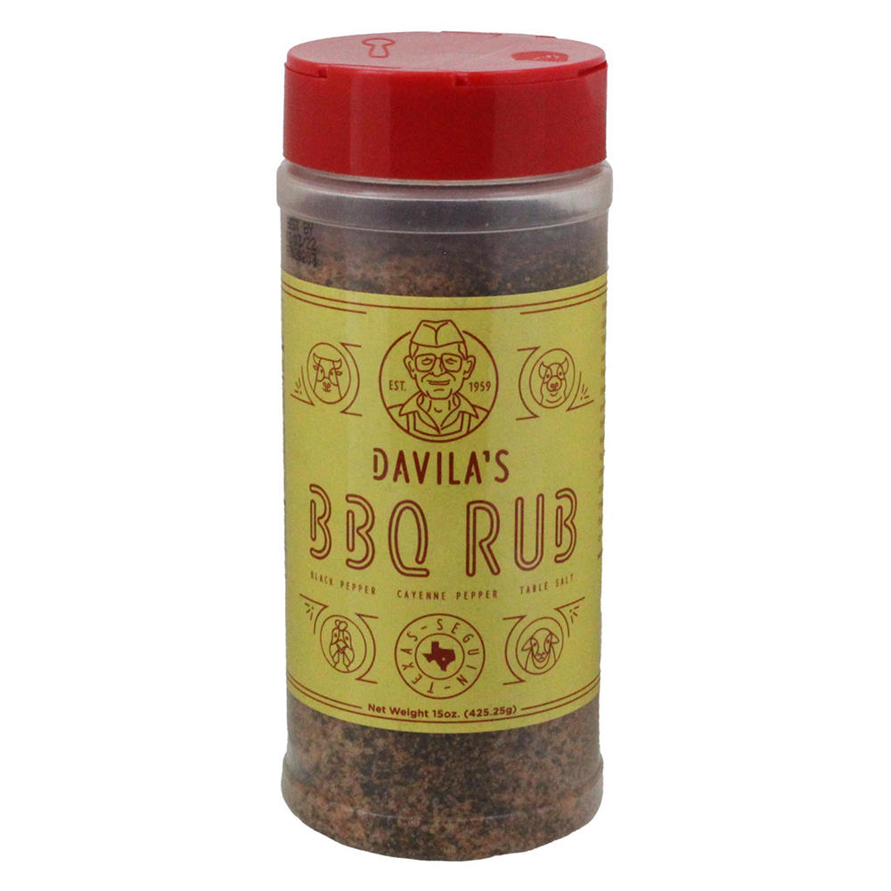 Davila's BBQ Dry Rub, 15 oz