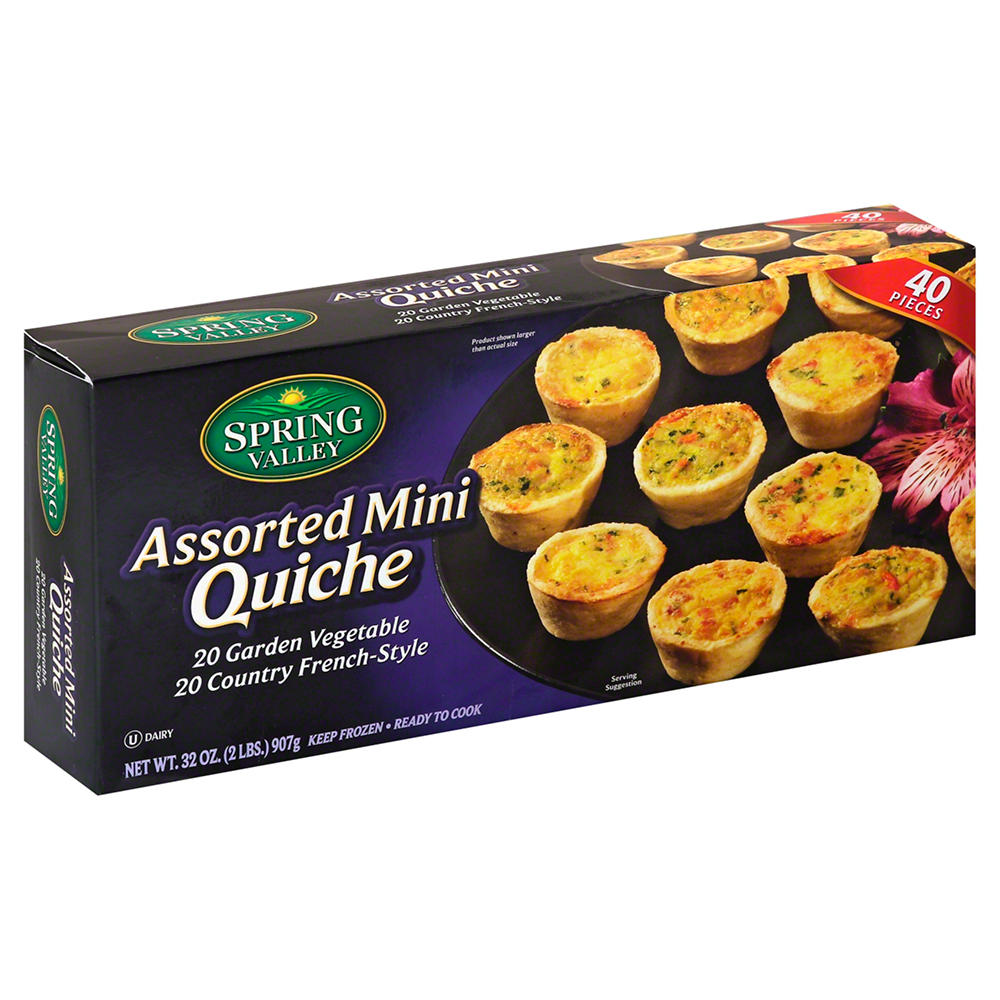 Spring Valley Assorted Mini Quiche, 40 ct