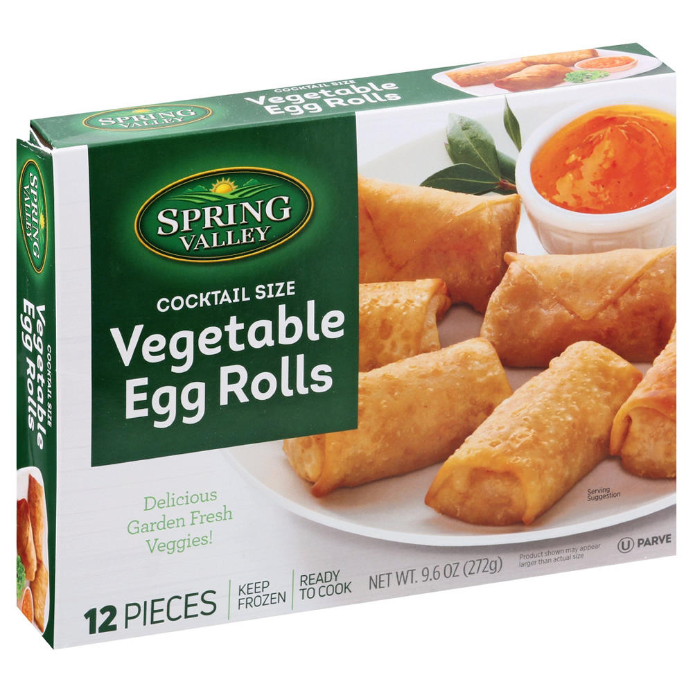 Spring Valley Cocktail Size Vegetable Egg Rolls, 12 ct