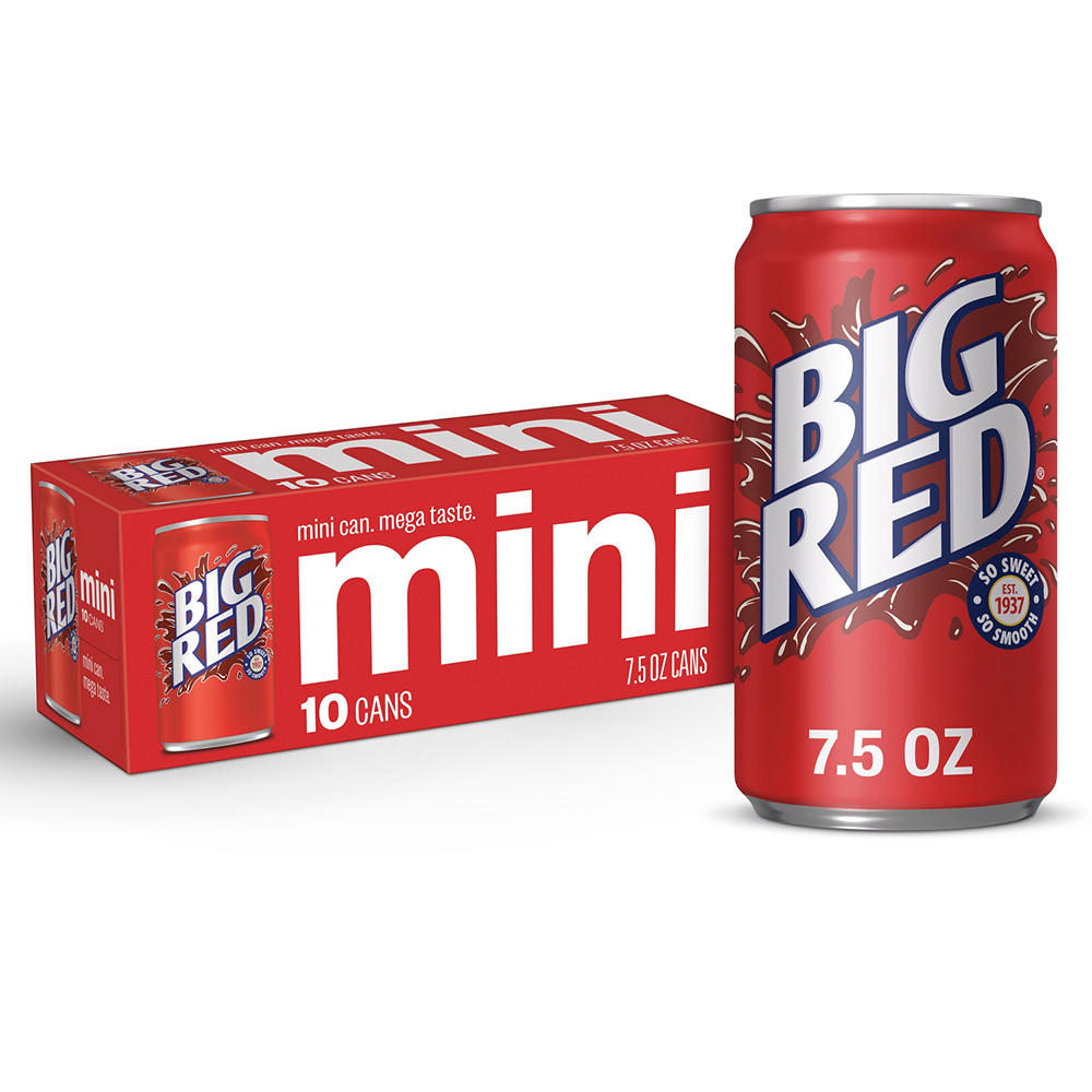 Big Red Soda 10 pk Mini Cans, 7.5 oz
