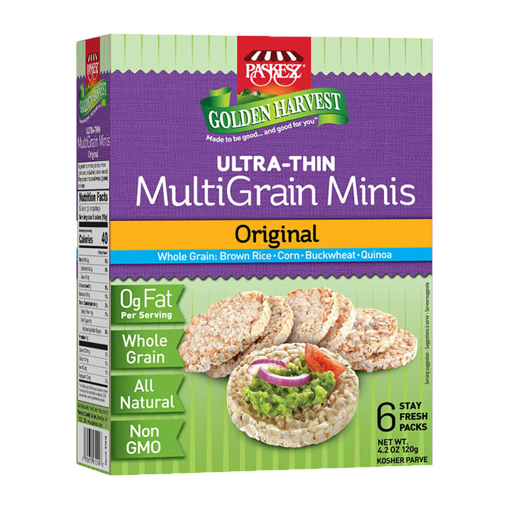 Paskesz Kosher Ultra Thin Multigrain Minis Rice Cakes, 4.2 oz