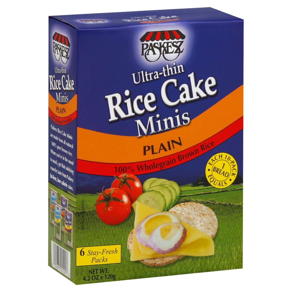 Paskesz Kosher Ultra Thin Rice Cake Minis - Plain, 4.2 oz