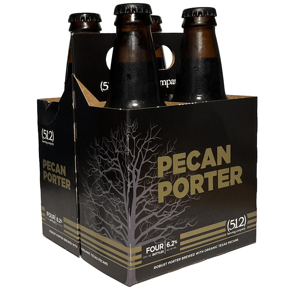 512 Brewing Pecan Porter Craft Beer 4 pk Bottles, 12 oz