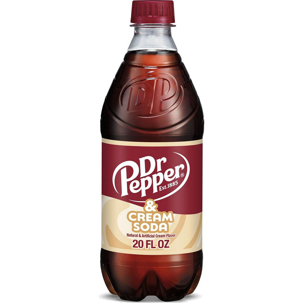 Dr Pepper & Cream Soda, 20 oz