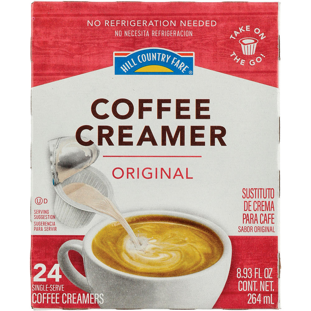 Hill Country Fare Coffee Creamer Single Serve Cups – Original, 24 ct