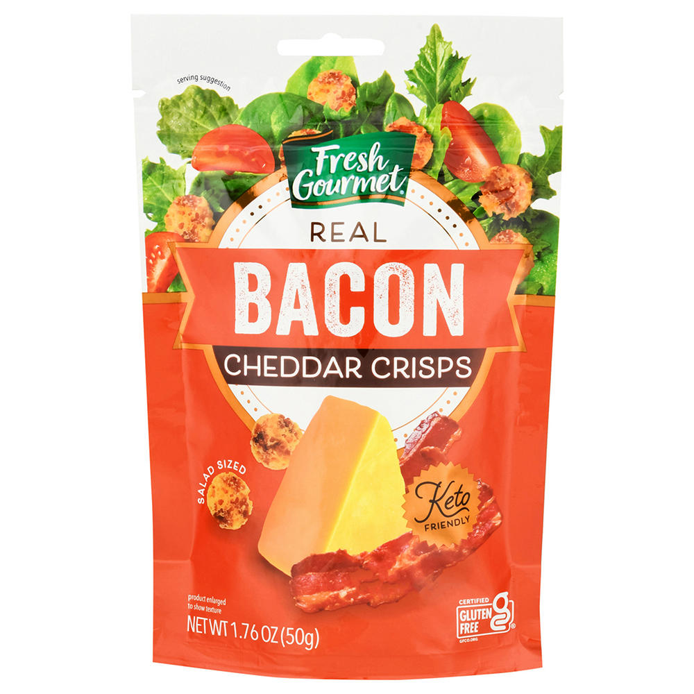 Fresh Gourmet Bacon Cheddar Cheese Crisps, 1.76 oz