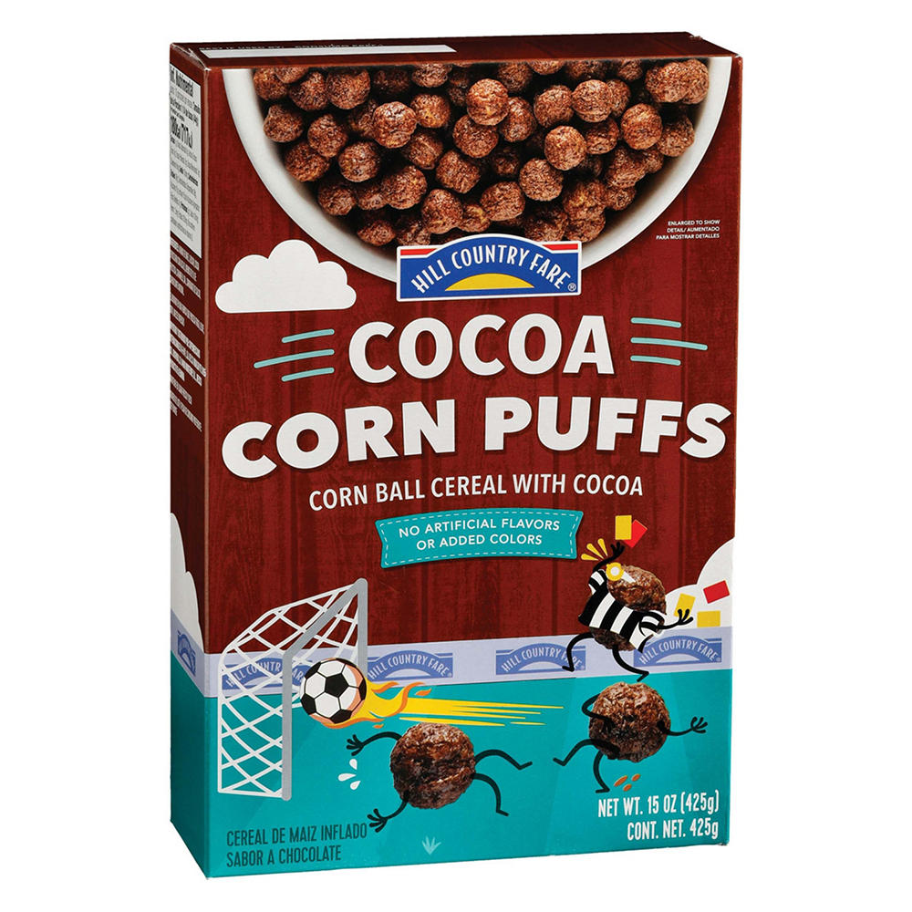 Hill Country Fare Cocoa Corn Puffs, 15 oz