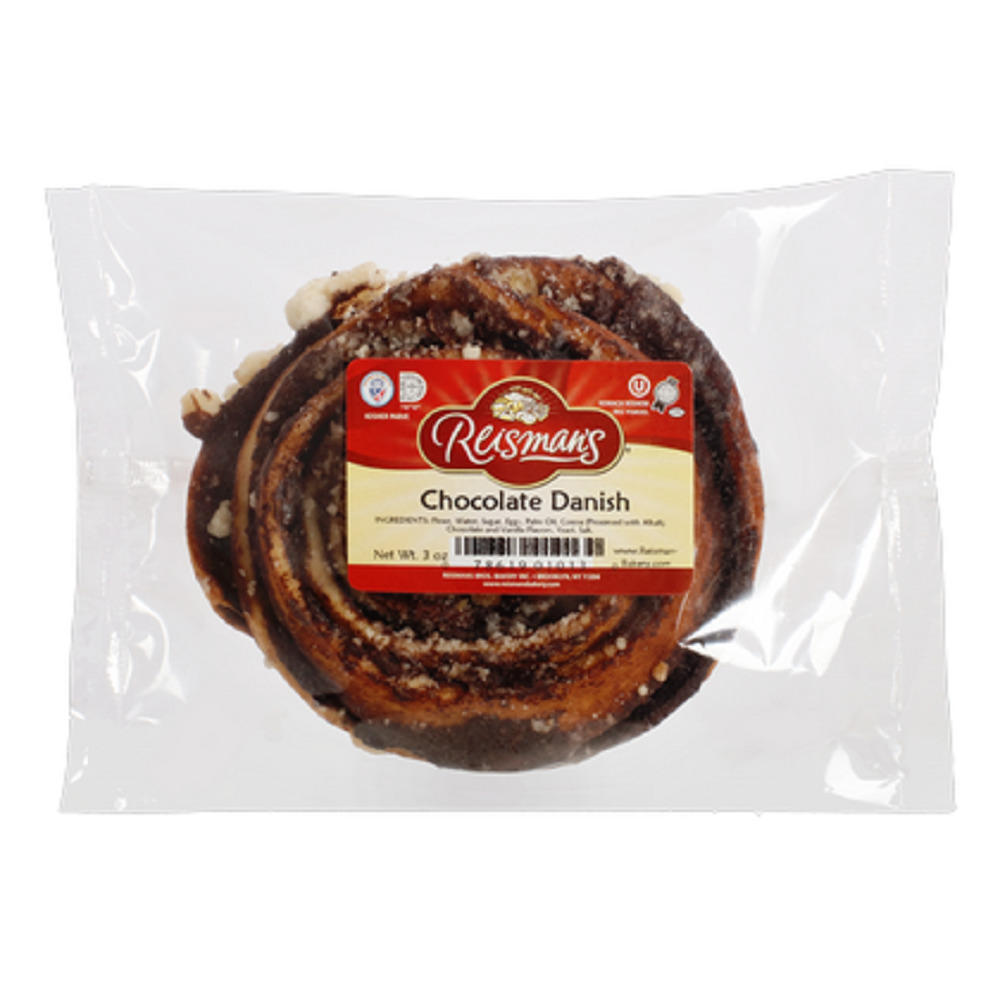 Reisman's Kosher Chocolate Danish, 3 oz