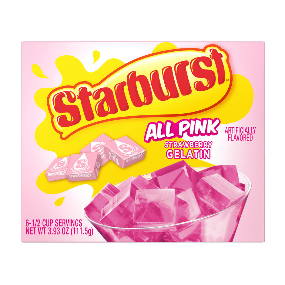 Starburst Gelatin - Pink Strawberry, 3.93 oz