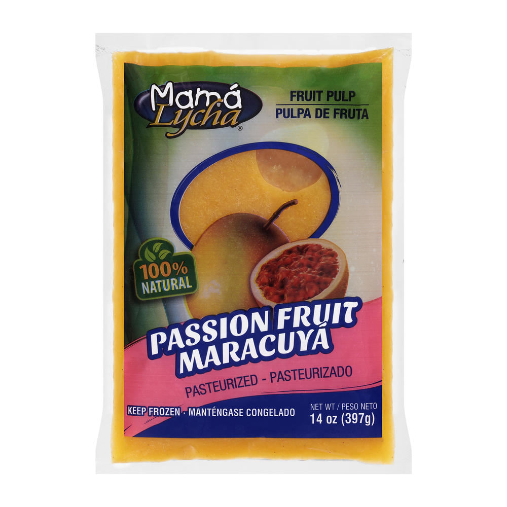 Mama Lycha Passion Fruit Pulpa de Fruta, 14 oz