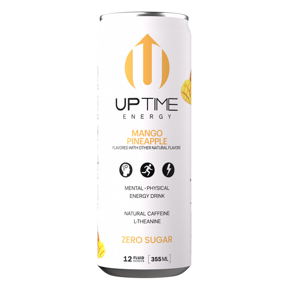 UPTIME Zero Sugar Energy Drink - Mango Pineapple, 12 oz
