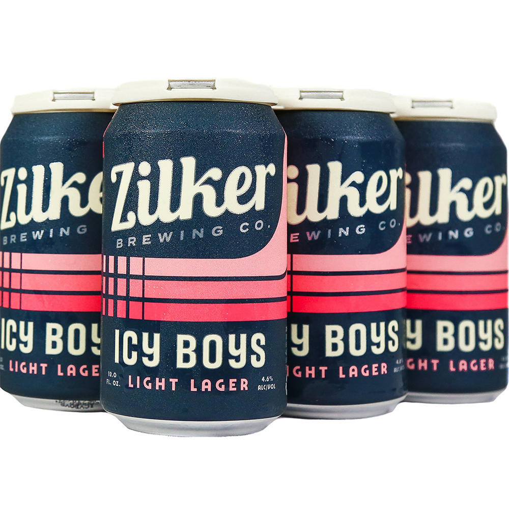 Zilker Brewing Icy Boys Light Lager Craft Beer 6 pk Cans, 12 oz