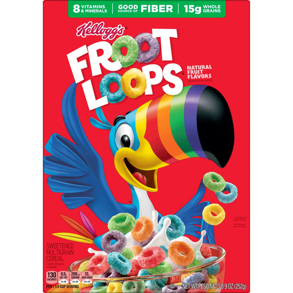 Kellogg's Froot Loops Original Cereal, 8.9 oz