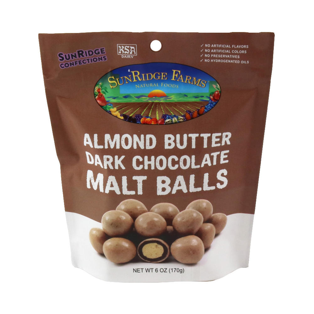 SunRidge Farms Almond Butter Dark Chocolate Malt Balls, 6 oz