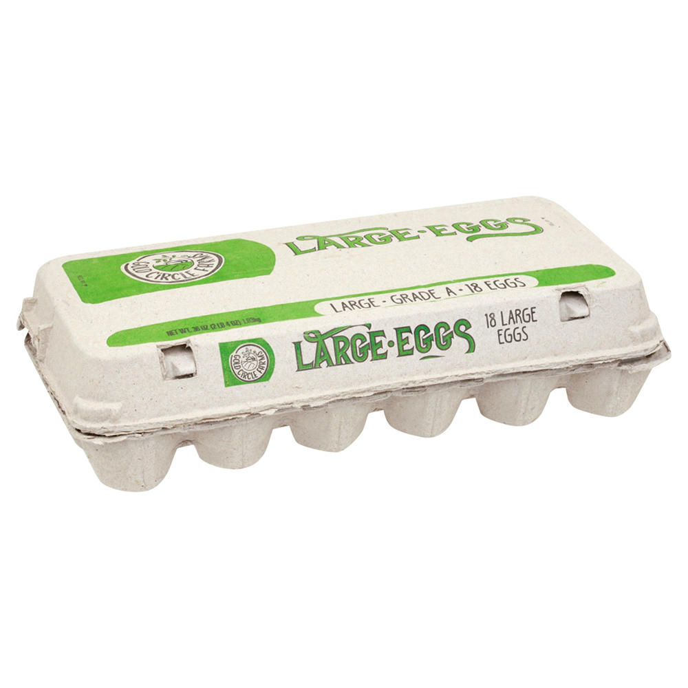Gold Circle Farms Grade A Large Eggs, 18 ct