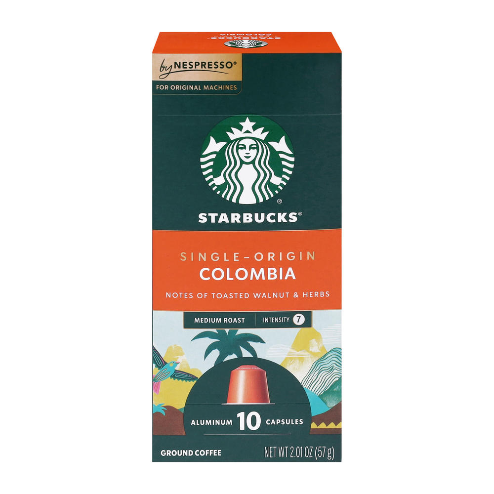 Starbucks Single-Origin Colombia Nespresso Capsules, 10 ct