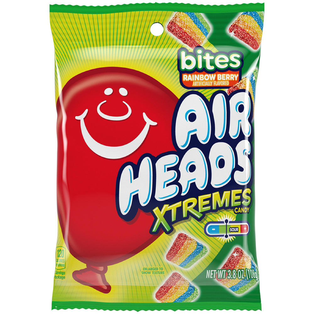 Airheads Xtremes Rainbow Berry Bites, 3.8 oz