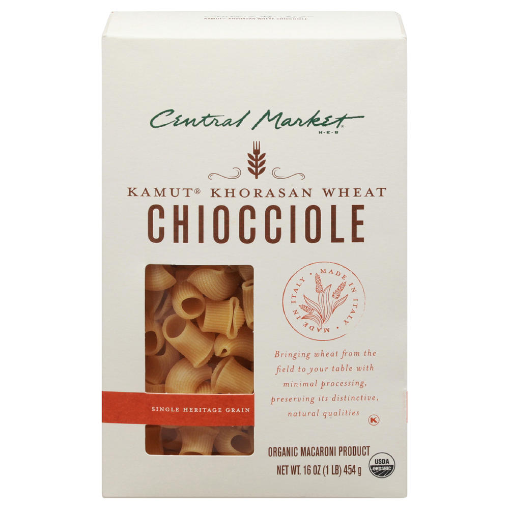 Central Market Organic Single Heritage Grain Kamut Khorasan Wheat Chiocciole Pasta, 16 oz