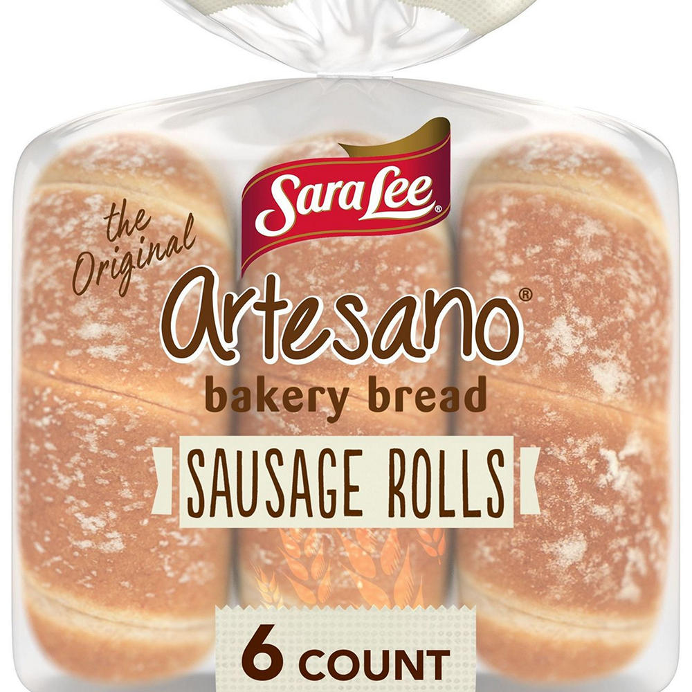 Sara Lee Artesano Plain Sausage Rolls, 6 ct