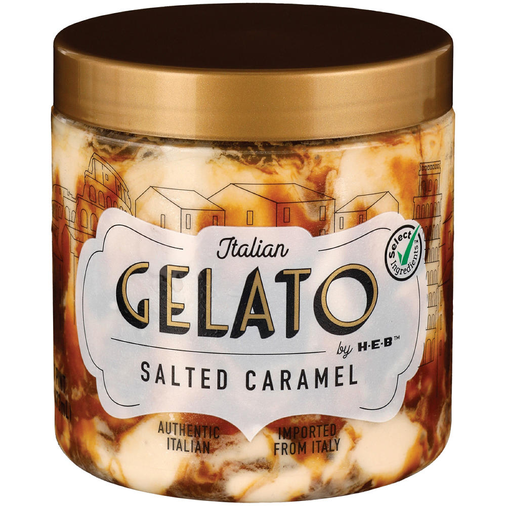 Italian Gelato by H-E-B Salted Caramel Gelato, 16 oz