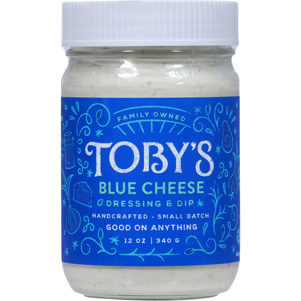 Toby's Blue Cheese Dressing & Dip (Sold Cold), 12 oz