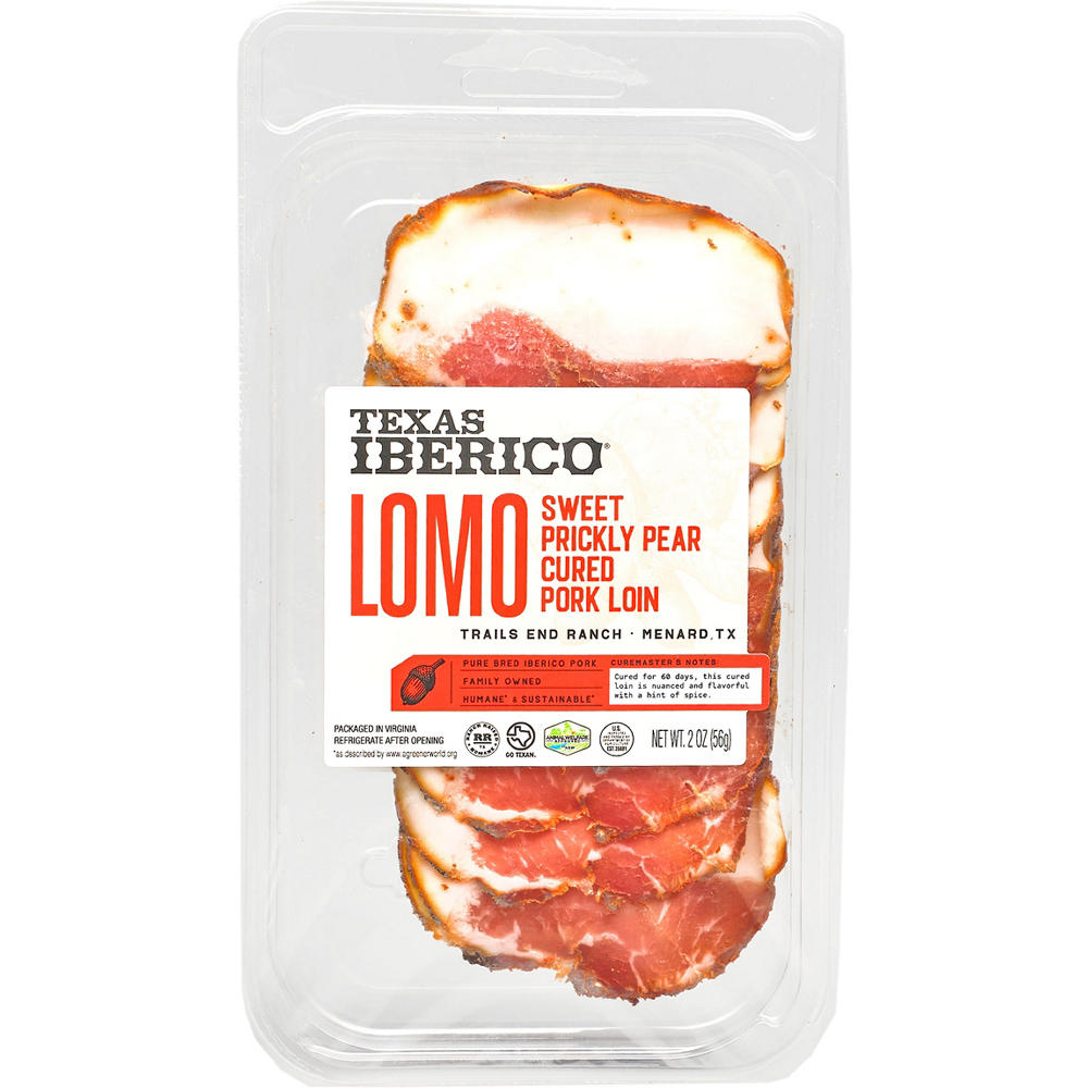 Texas Iberico Sweet Prickly Pear Cured Sliced Lomo, 2 oz