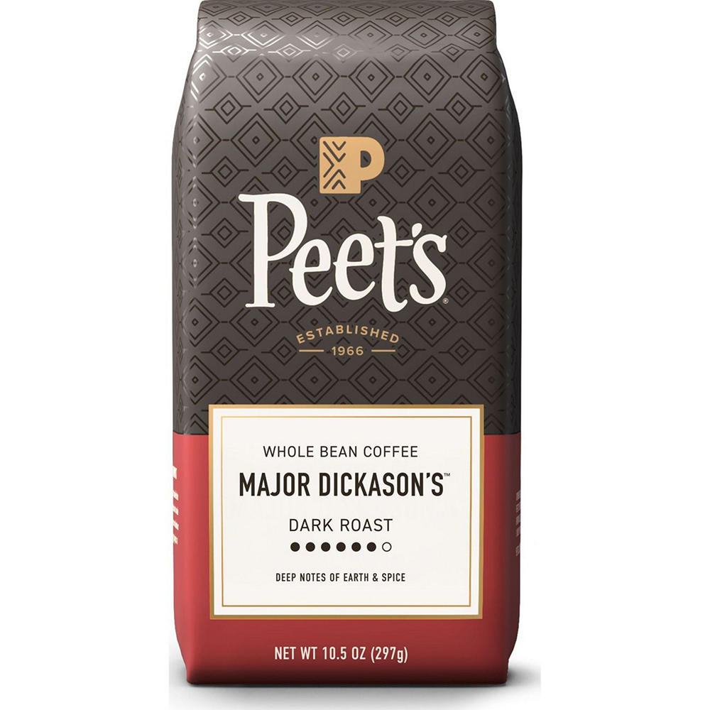 Peet's Coffee Major Dickason's Blend Dark Roast Whole Bean Coffee, 10.5 oz