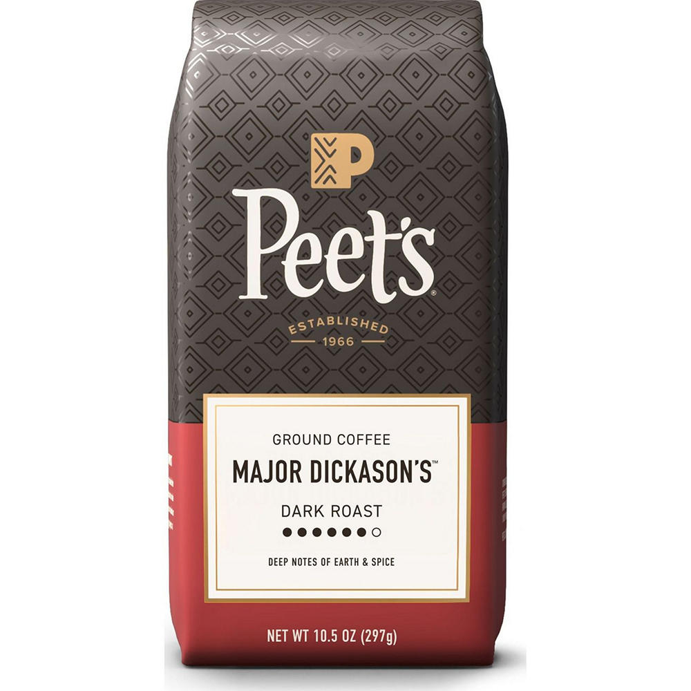 Peet's Coffee Major Dickason's Blend Dark Roast Ground Coffee, 10.5 oz