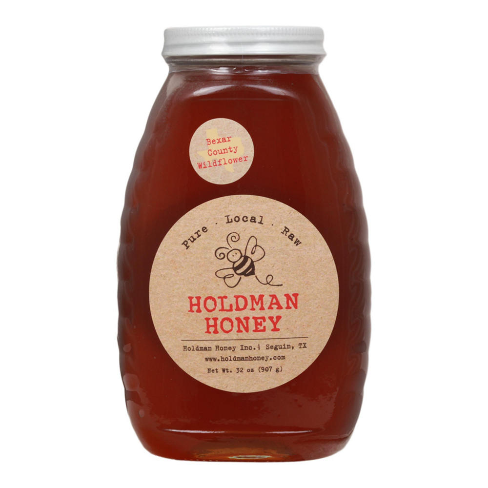Holdman Pure Local Raw Honey, 32 oz