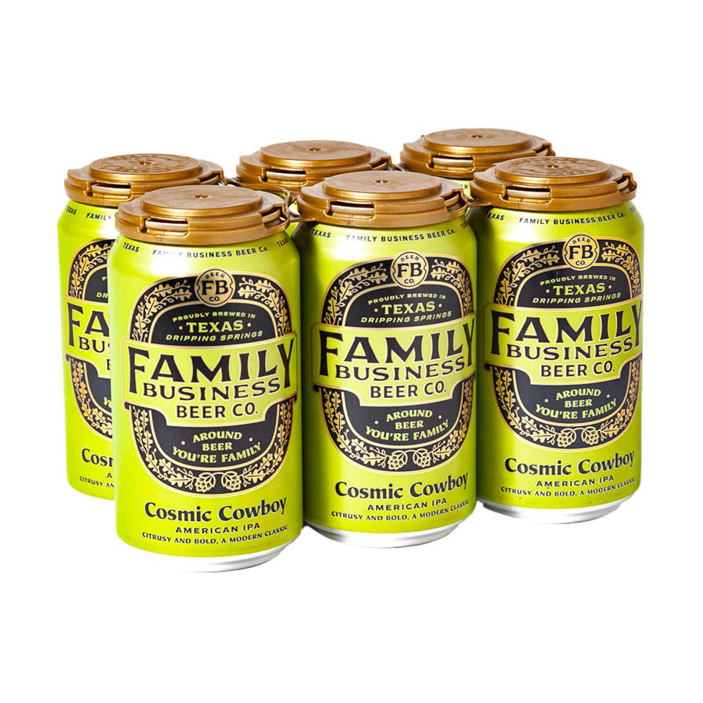 Family Business Beer Cosmic Cowboy American IPA Craft Beer 6 pk Cans, 12 oz