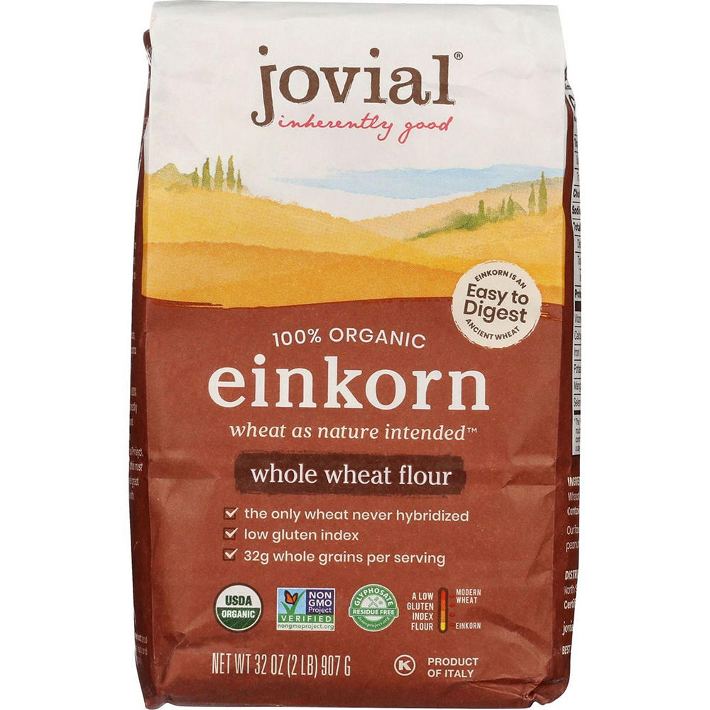 Jovial 100% Organic Einkorn Whole Wheat Flour, 2 lb