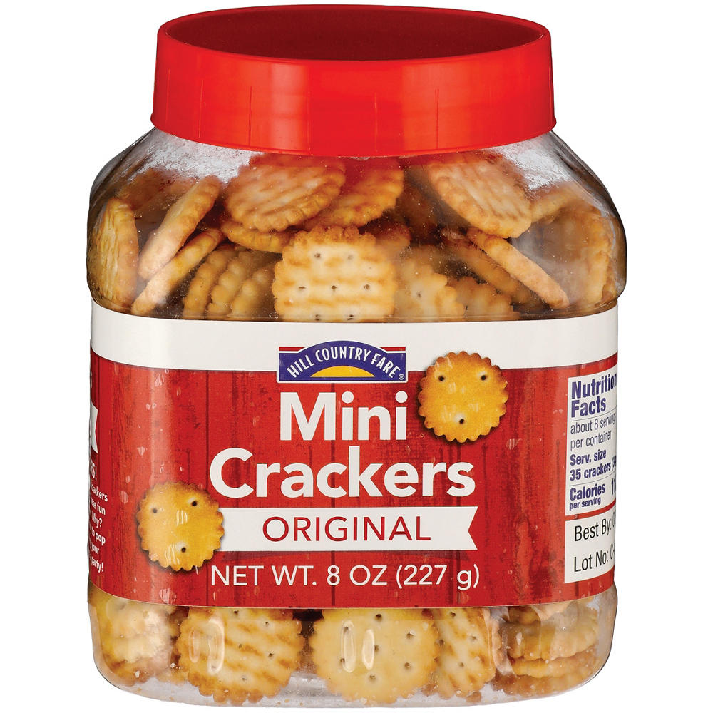 Hill Country Fare Original Mini Crackers, 8 oz