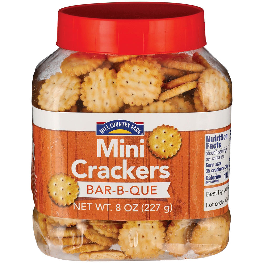 Hill Country Fare BBQ Mini Crackers, 8 oz