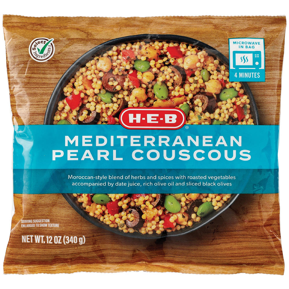 H-E-B Frozen Mediterranean Pearl Couscous, 12 oz