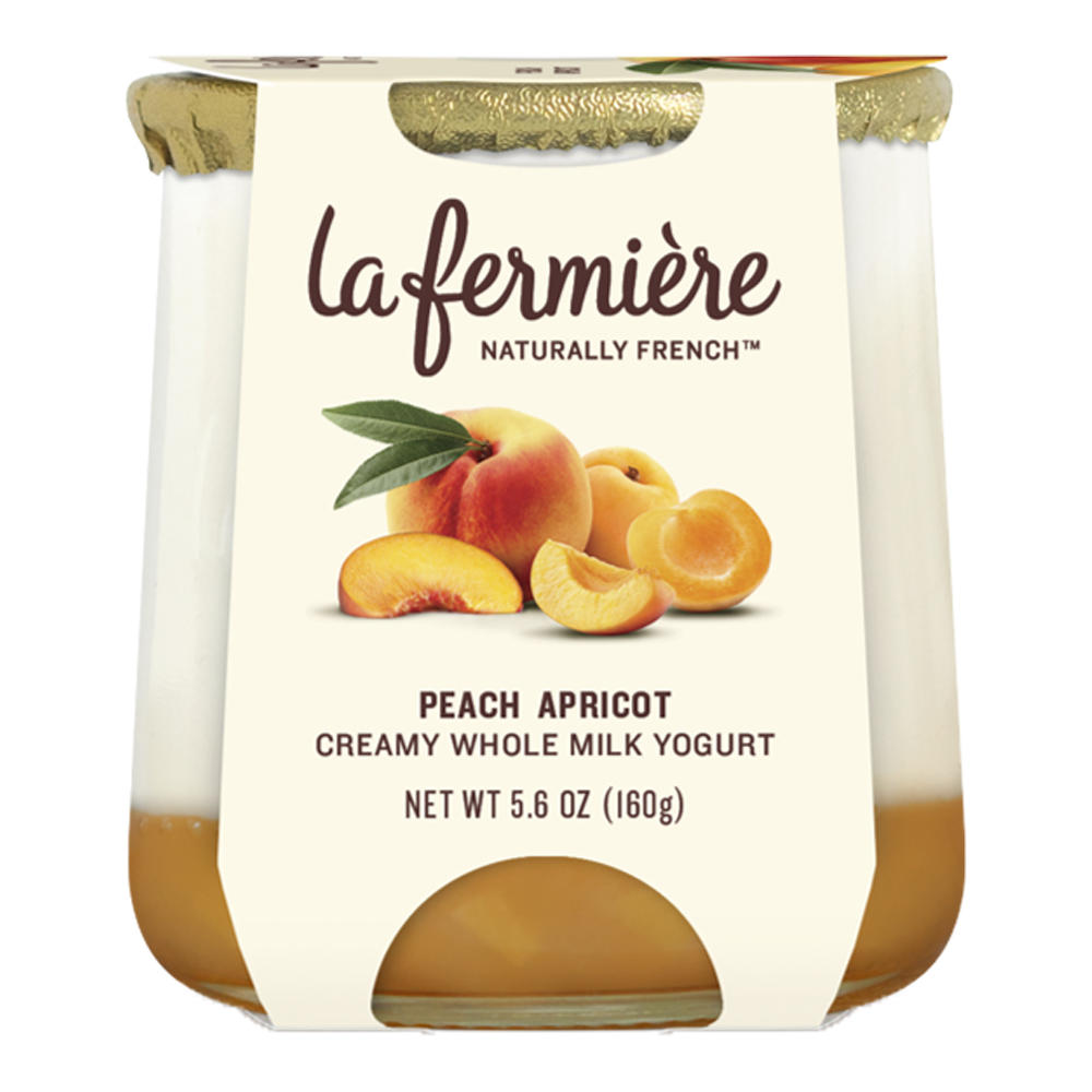 La Fermière Peach Apricot Yogurt, 5.6 oz