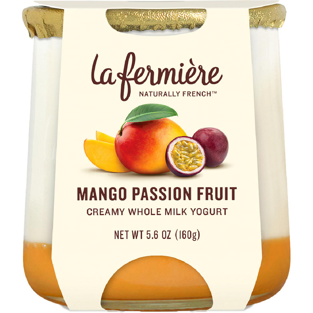 La Fermière Mango Passion Fruit Yogurt, 5.6 oz