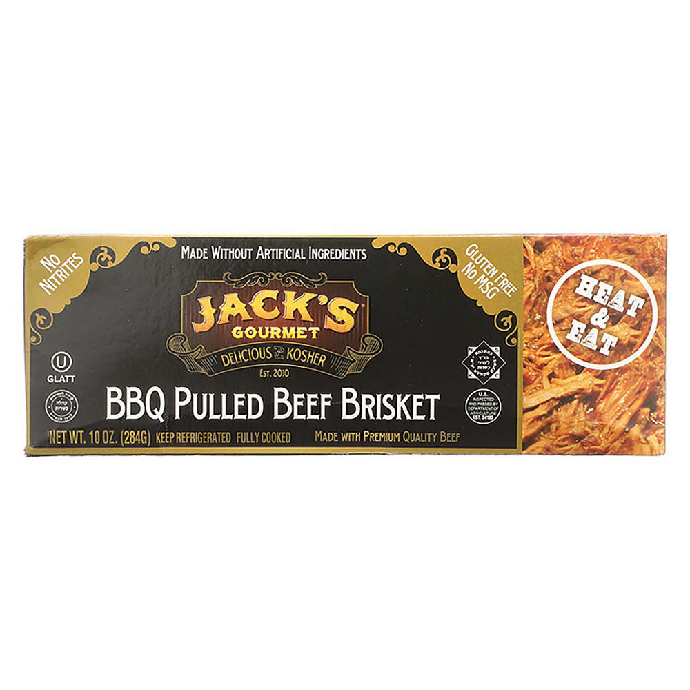 Jack's Gourmet Kosher BBQ Pulled Beef Brisket, 10 oz
