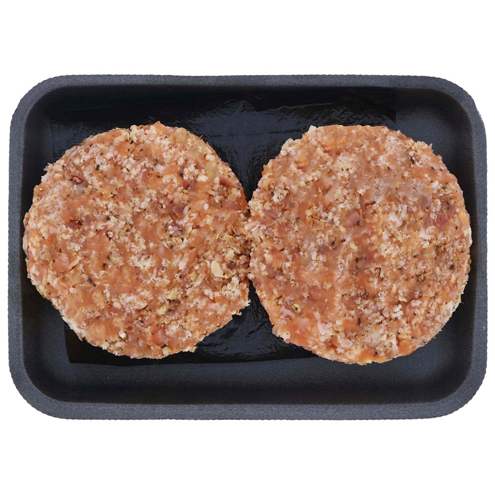 H-E-B Fish Market Atlantic Salmon Burger Patties, 2 ct