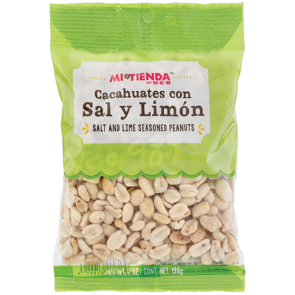 H-E-B Mi Tienda Seasoned Peanuts - Sal y Limón, 7 oz