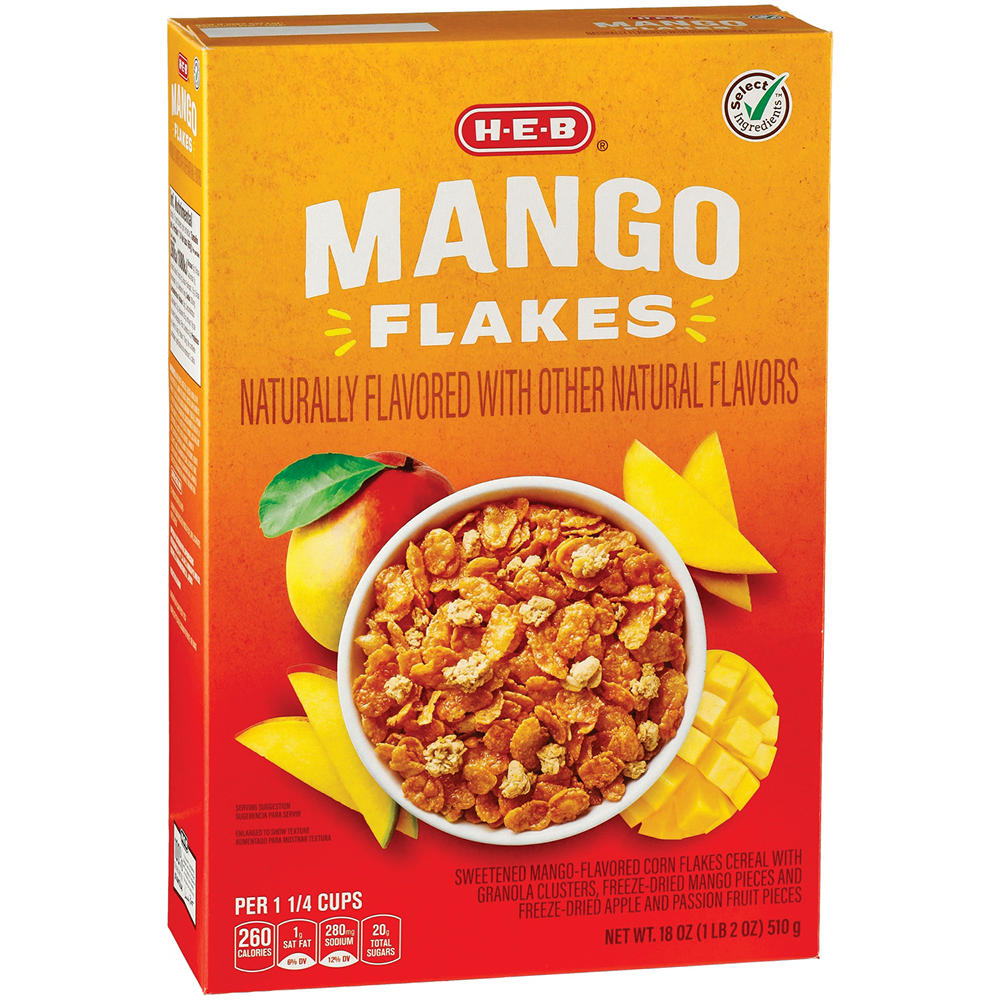 H-E-B Mango Flakes Cereal, 18 oz