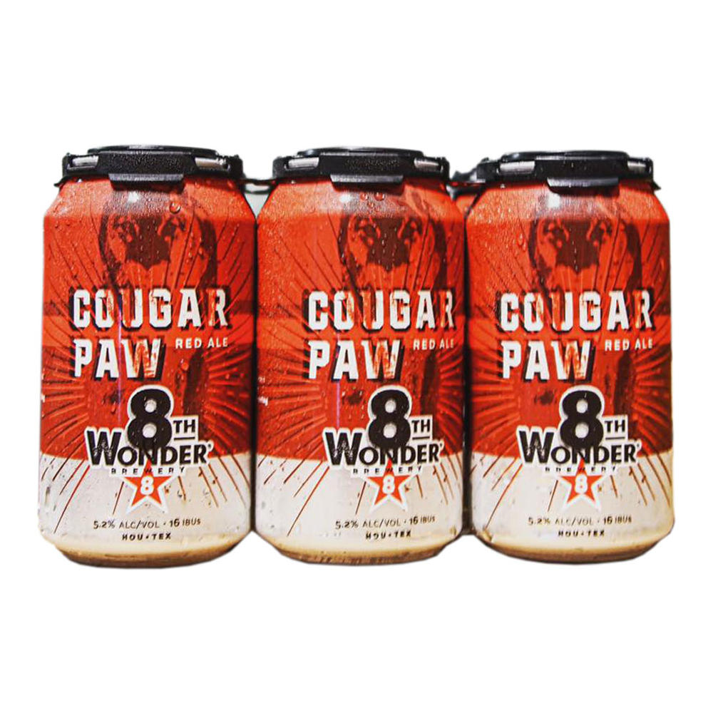 8th Wonder Cougar Paw Craft Beer 6 pk Cans, 12 oz